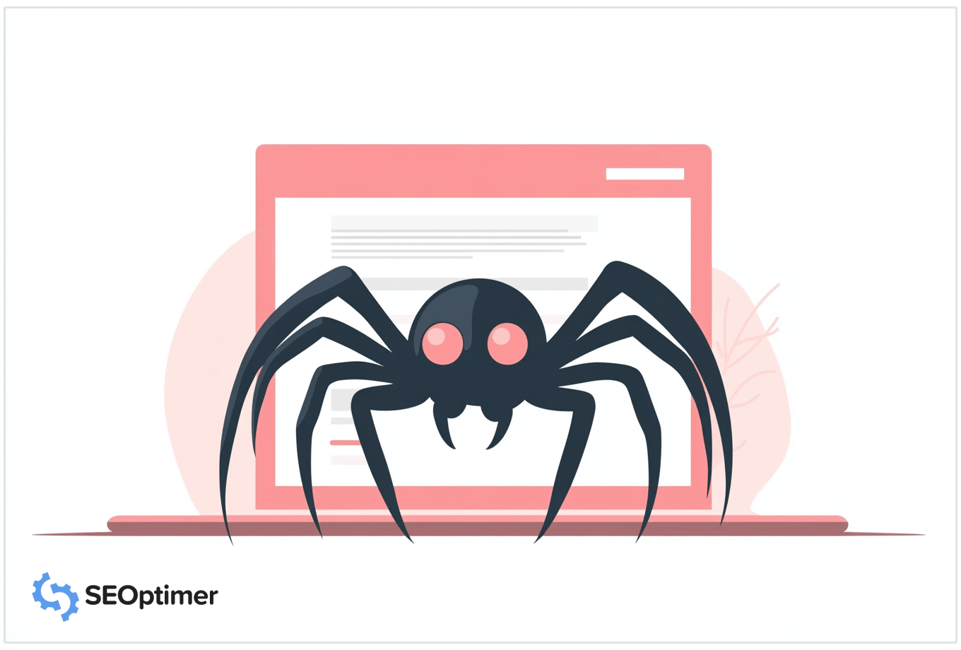 SEO spider rastreando um site